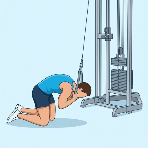 Cable crunch — bitiş