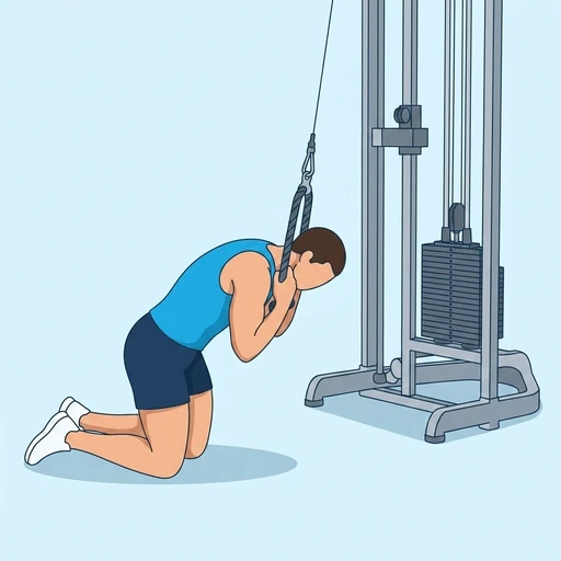 Cable crunch — başlangıç