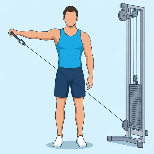 Cable lateral raise — bitiş