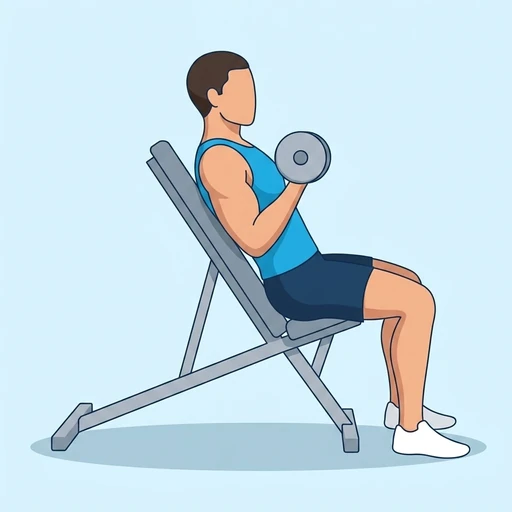 Incline curl — bitiş