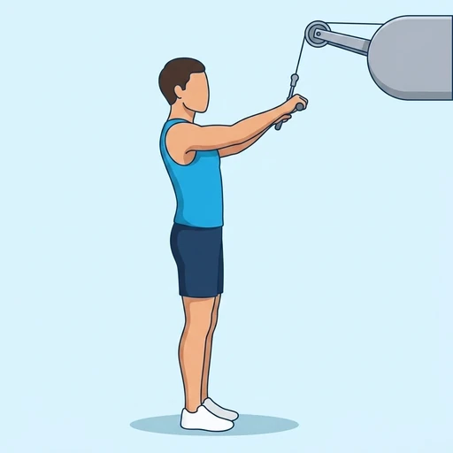 Straight-arm pulldown — başlangıç